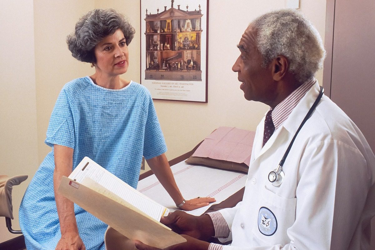 a patient seeing a doctor